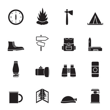Silhouette Tourism and Holiday icons