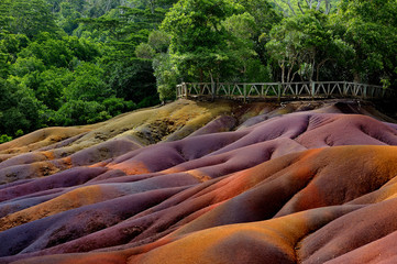 Chamarel seven coloured earths on Mauritius