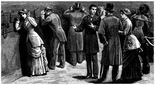 Testing the Telephone - end 19th century