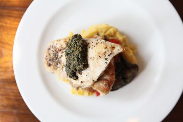 chicken with roasted potatoes