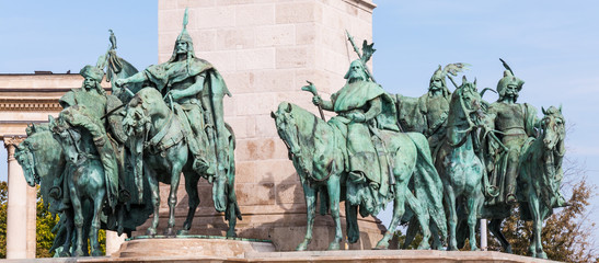 Chieftains of Hero's Square, Budapest