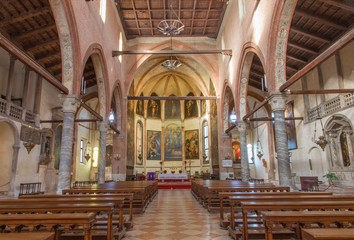 Venice - Interior of church Santa Maria dell Orto