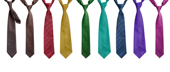 Set of neckties - obrazy, fototapety, plakaty