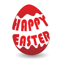 Colored Easter egg_Happy Easterwords