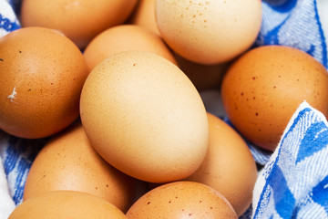 Organic, free-range eggs
