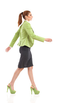 Walking woman.