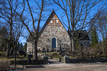 Espoo Cathedral in early spring
