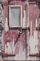 old red door under the sun,grecia,mediterraneo