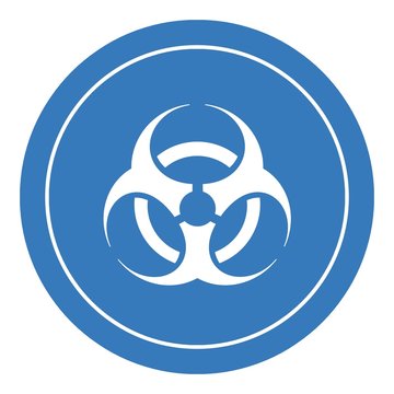 Symbole Danger biologique dans un panneau