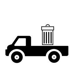 Poubelle dans un camion