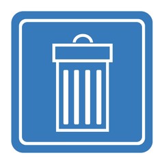 Poubelle dans un panneau