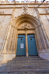 Valencia La Lonja gothic facade UNESCO heritage Spain