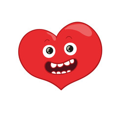 Illustration of a  heart character