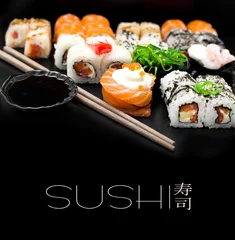 Fotobehang Sushi set © tan4ikk