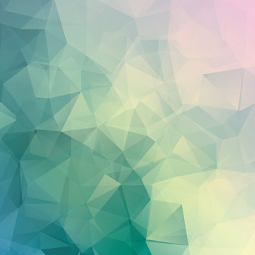 Geometric triangle pastel colored vector background