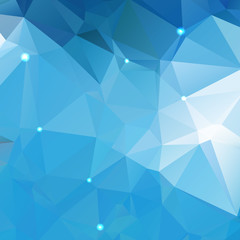 Blue geometric background, vector illustration
