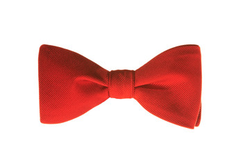 red bow tie isolated