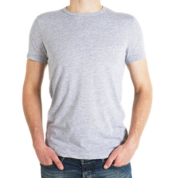 man in gray t-shirt