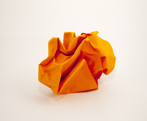 Boule papier orange