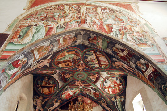 Clusone, church