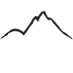 Schöne Berge Linien Design