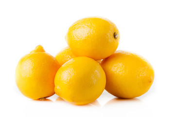 lemons isolated on white