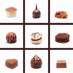 composition petits fours et chocolats
