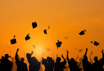 Diverse Students Celebrating Graduation