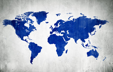 Blue Cartography Of The World