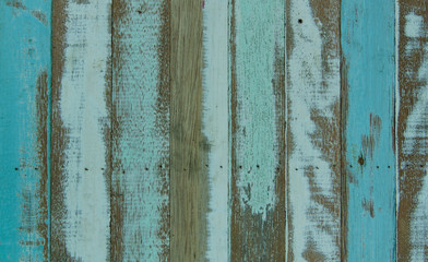 wooden planks texture with cracked color paint for background