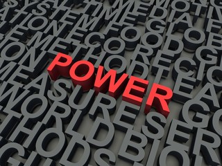 Word Power. Keyword concept.