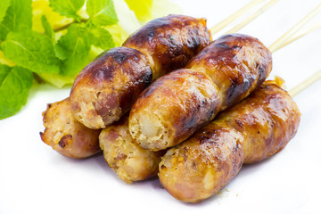 Thai Sausage with vegetable