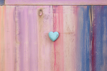 Love Heart on Painted Board Background