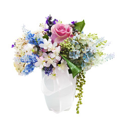Bouquet from artificial flowers.
