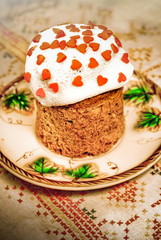 Easter Photo in retro style