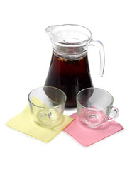 Cups with tea