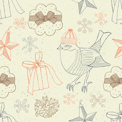 Christmas seamless background