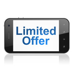 Finance concept: Limited Offer on smartphone