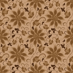 Floral abstract background, seamless