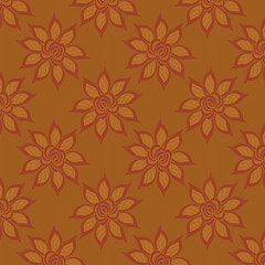 Floral abstract background, seamless