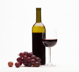 Red wine isolated on white © John Kasawa