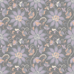 Floral abstract background, seamless