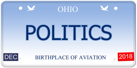 Politics Ohio Imitation License Plate