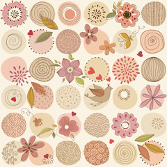 Romantic Seamless Pattern