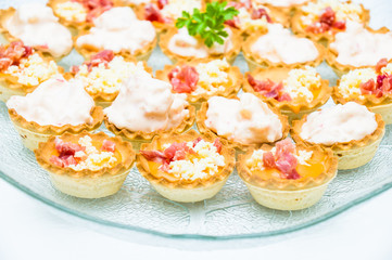 Selection of various canape