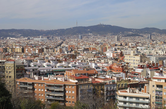 View over Barcelona. Catalonia. Spain