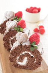 ココアのロールケーキ