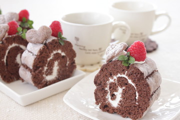 ココアのロールケーキ