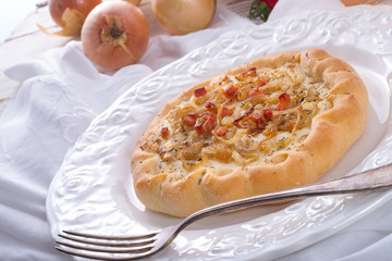 Onion tart and Federweisser(Nouveau)