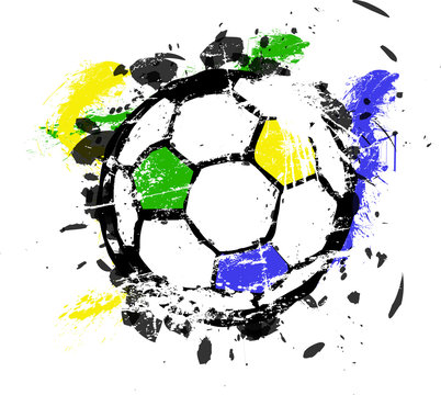 Soccer / Football  ball illustration,isolated on white, vector